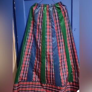 Mr. Hank vintage taffeta and velvet Striped Women's Skirt